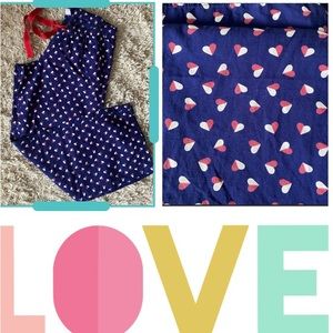 Old Navy Women’s Heart ❤️ Print Sleep Poplin Pants, size S/P